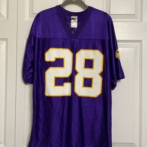 Minnesota Vikings, Adrian Peterson #28 NFL Team Mens Jersey Purple Football-NFL